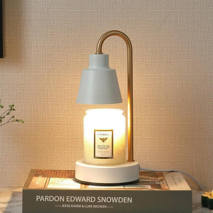 Aromatherapy Melting Wax Lamp Dimmable Night Light Table Candle Warmer Lamp - Aimall