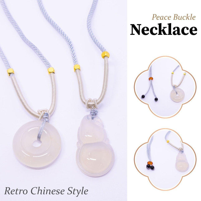 New Chinese Style Gourd Pendant Necklace Safe Buckle Fashion Jewelry Gift