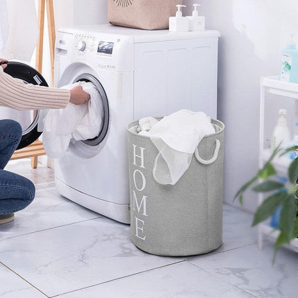 60L Large Foldable Laundry Washing Clothes Storage Hamper Basket Bin Organiser - Aimall