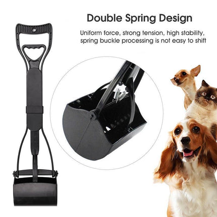Pet Dog Waste Easy Pickup Pooper Scooper Walking Poo Poop Scoop Grabber Picker - Aimall