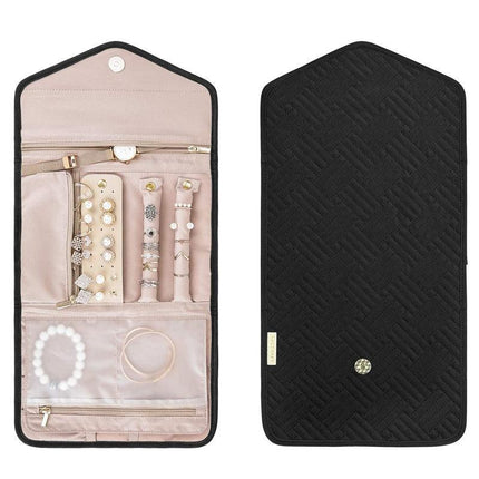 Periea Travel Jewellery Roll -Jewellery Travel Pouch Portable Case Box Organiser - Aimall
