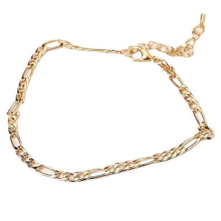 Classic Bohemian 18K Gold Plated Heshe Chain Anklet Foot Jewelry Beach Gift - Aimall