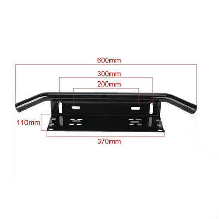 23" Number Plate Bullbar Frame For Driving Light Bar Mount Mounting Bracket - Aimall