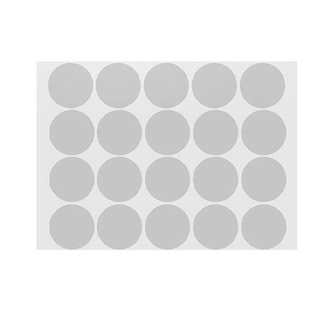 Grey Assorted Sizes Colour Sticker Dots Adhesive Round Labels Circular Spot Scrapbook - Aimall