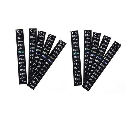 UPTO 10x Aquarium Thermometer Fish Tank Sticker Temperature Strip Dual Scale HOT - Aimall