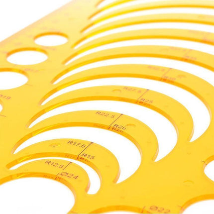 Drafting Circle Template Radius Drawing Stencil Useful Technical Tool Artist Arc - Aimall