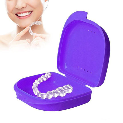 Orthodontic Retainer Box Teeth Mouth Denture Dental Case Guard Storage Sport - Aimall