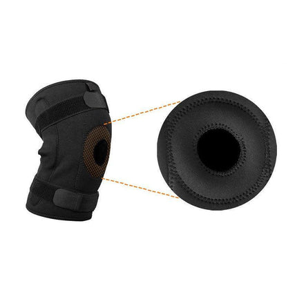 Adjustable Double Metal and Hinged Knee Brace Support Protection Arthritis Sport - Aimall
