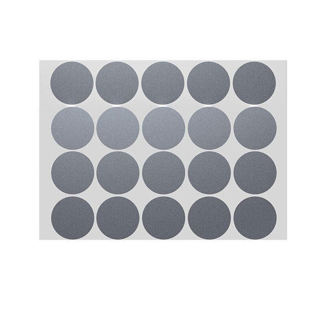 Silver Assorted Sizes Colour Sticker Dots Adhesive Round Labels Circular Spot Scrapbook - Aimall