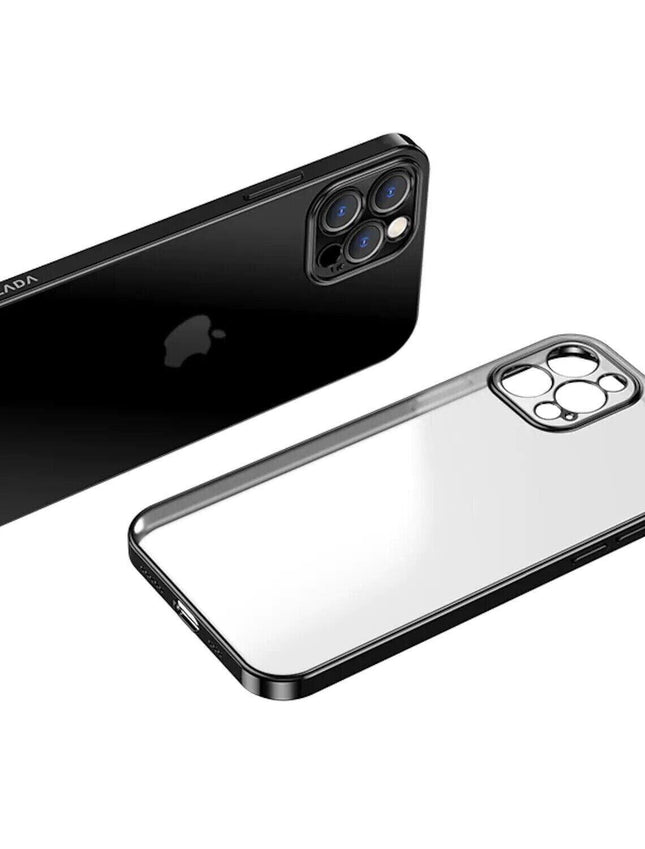 Black For iPhone 13 12 11 Pro Max Case Thin Matte Ultra Slim Shockproof Clear Cover - Aimall