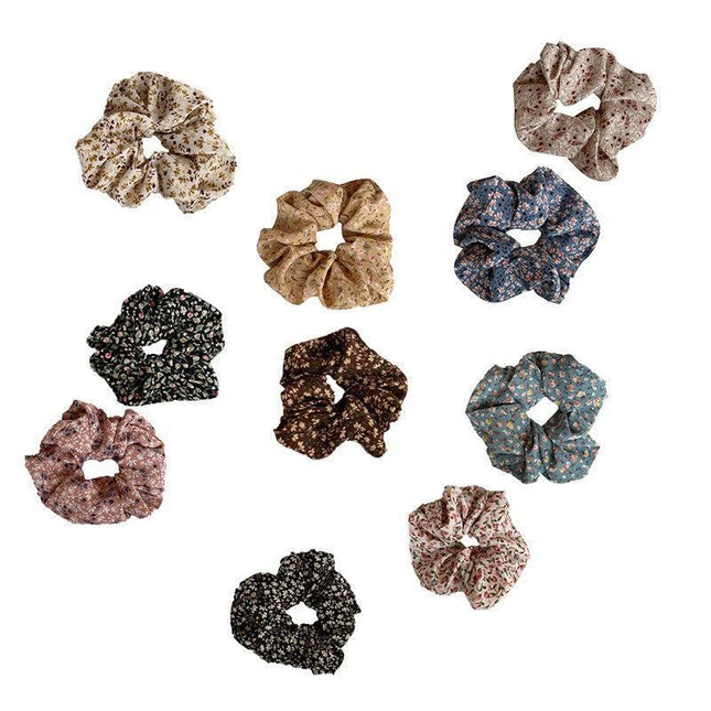 Fresh Hair Accessories Printed Hair Band Hair Rope Hair Ring Elastic Headband - Aimall