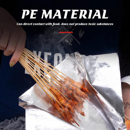 Aluminum Foil Lined Chips BBQ Chicken Paper Bags Disposable Greaseproof Takeaway - Aimall