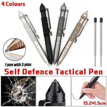 Self Defence Tactical Pen Glass Breaker DNA Catcher Survival Emergency Tool - Aimall