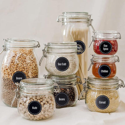 144PCS Spice Herb Storage Jar Labels Pantry Stickers Decals High Quality Durable - Aimall
