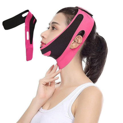 Face V-Line Slim Slimming Strap Up Mask Belt Lift Chin Anti-Aging Band Cheek - Aimall