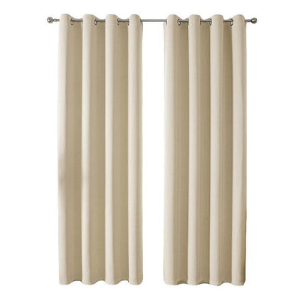 2pcs Semi Blackout Curtain Fabric Solid Colour Home Decor Drapes for Living Room