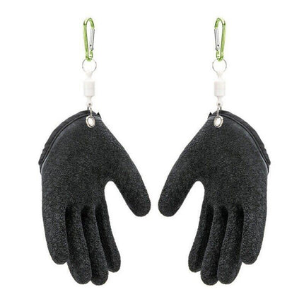 Fisherman Pro Fishing Glove With Magnet Release Catch Anti-slip Cut Resistant - Aimall