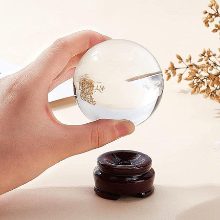 80mm Clear Glass Crystal Healing Ball Photography Lens Ball Sphere Decoration - Aimall
