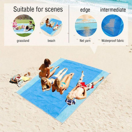 Sand Free Beach Mat Blanket Sand Proof Magic Sandless Sand Dirt & Dust Disappear - Aimall