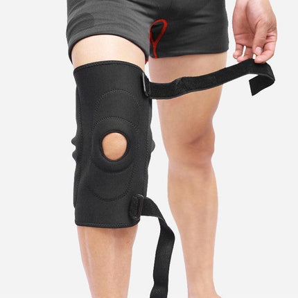 Adjustable Double Metal and Hinged Knee Brace Support Protection Arthritis Sport - Aimall