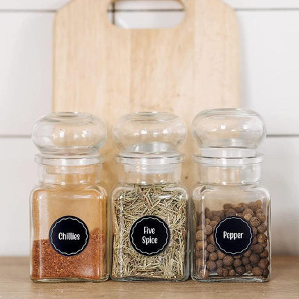 144PCS Spice Herb Storage Jar Labels Pantry Stickers Decals High Quality Durable - Aimall