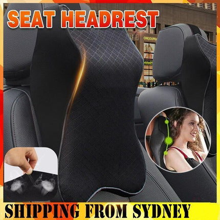 Car Seat Headrest Pad , Memory Foam Pillow , Head Neck Rest - Aimall