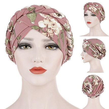Women's Comfort Cap Floral Pattern Chemo Head Coverings - Aimall