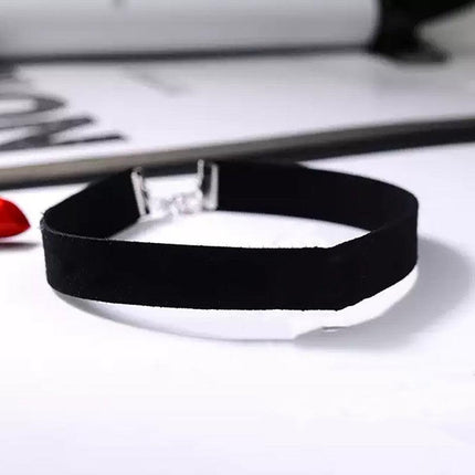 Black Velvet Choker Necklace - Perfect for the 90's Grunge Look! - Aimall