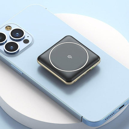 10000mAh Portable mini Qi Fast Charger Magnetic Wireless Power Bank Charger Slim - Aimall