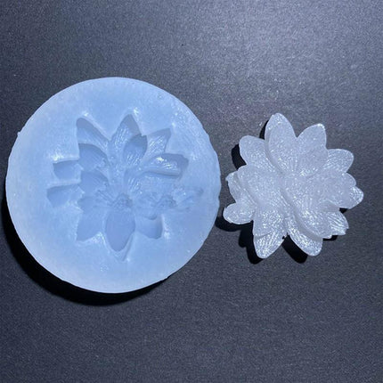 3D Flower Silicone Molds Epoxy Resin Jewelry Pendant Mould Making Craft Mold - Aimall