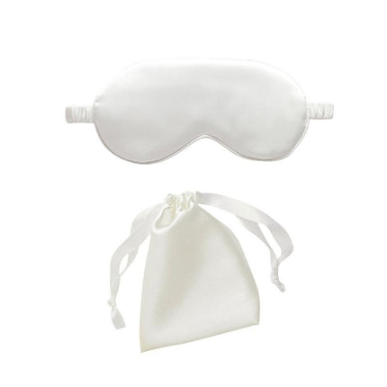Pure Soft Silk EyeShade Blindfold Sleep Eye Mask Cover Light Shade Travel Relax - Aimall