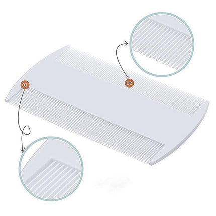 3 X Lice Comb Flea Double Sided Nit Beauty Salon Hair Head Lice Best Plastic - Aimall