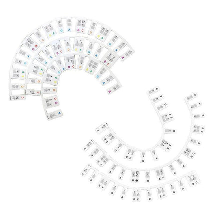 Removable Piano Keyboard Note Labels Reusable Silicone Stickers 88 Keys - Aimall