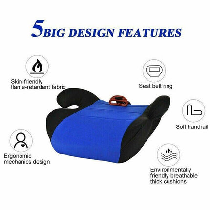 Car Booster Seat Chair Cushion Pad For Toddler 4-12 years Children 15-36kg Kids - Aimall