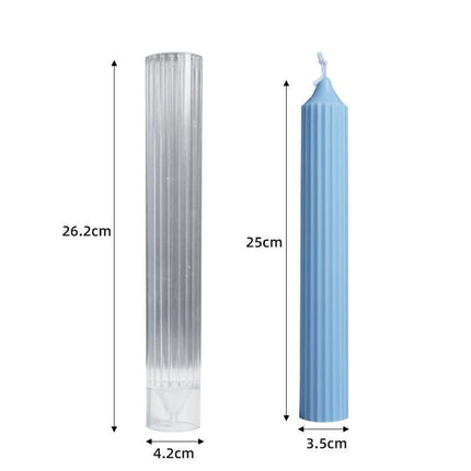 Long Pole Candle Mold Plastic Pillar Candle Making DIY Candle Mould Supplies - Aimall