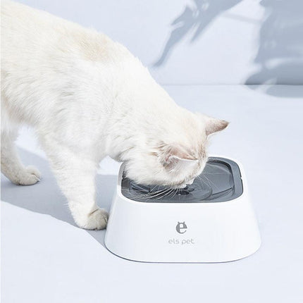 1.5L Pet Dog Cat Water Bowl No Spill Slow Feeder Dispenser Dust Free Non-Skid - Aimall