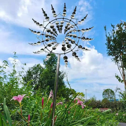 Unique and Magical Metal Windmill Kinetic Metal Wind Spinners Garden Decoration - Aimall