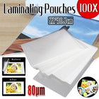 100 Pack A4 Laminator Laminating Pouches Laminate Sheets 80 micron 22x 30.7mm - Aimall