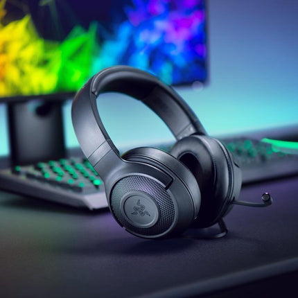 Razer Kraken X USB Digital Surround Sound Gaming Headset - Classic Black - Aimall
