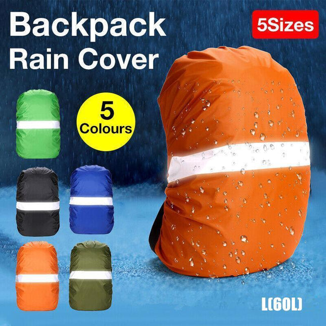 L Size Outdoor Foldable Backpack WaterProof Rain Cover Rucksack Camping Travel - Aimall