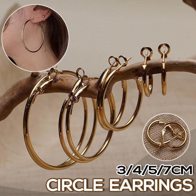 1Pair Surgical Steel Hinged Segment Hoop Ring Sleeper Lip Ear Nose Body Piercing - Aimall