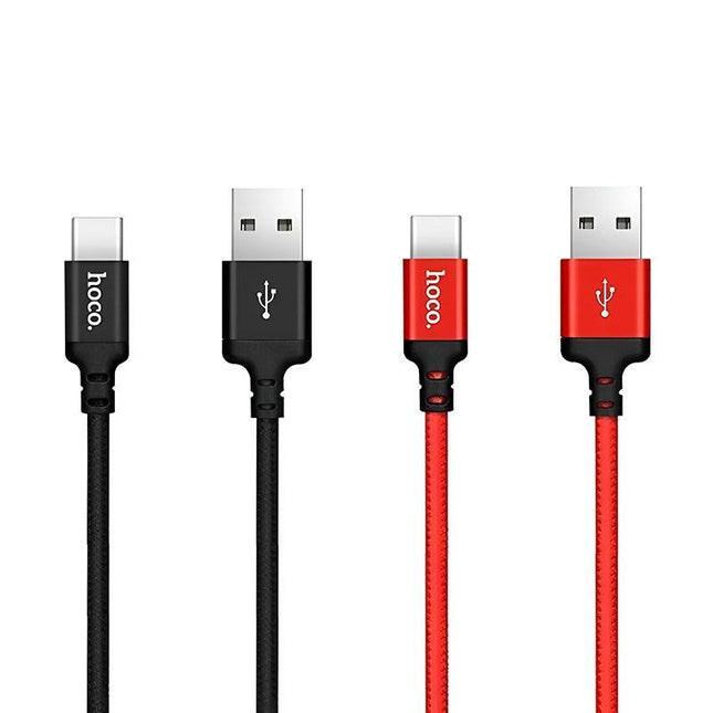 HOCO Type-C Nylon Braided Cord Fast Charging Data Sync Cable - Aimall