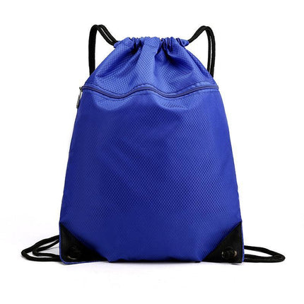 Women Mens Drawstring Backpack Bag Gym Sports Sack Portable Shoe Balls Bags - Aimall