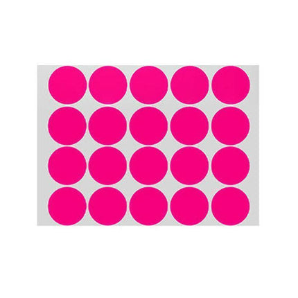 Rose Red Assorted Sizes Colour Sticker Dots Adhesive Round Labels Circular Spot Scrapbook - Aimall