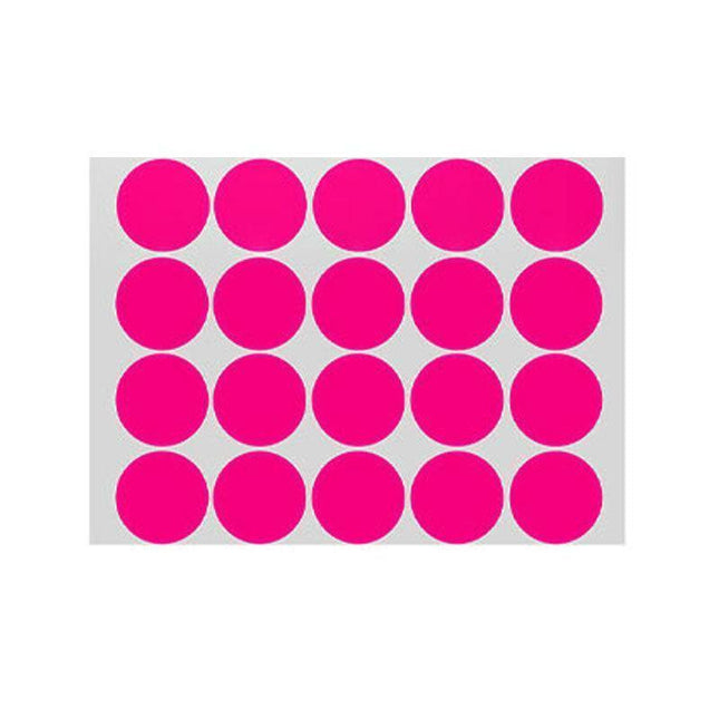 Rose Red Assorted Sizes Colour Sticker Dots Adhesive Round Labels Circular Spot Scrapbook - Aimall