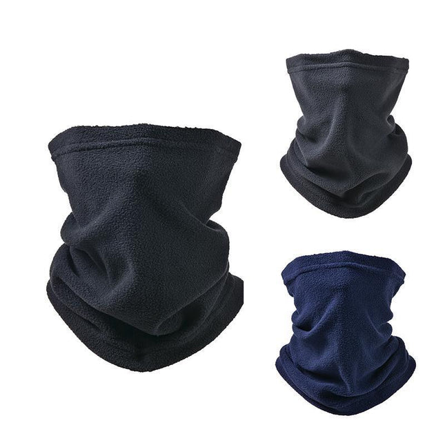 Winter Warm Fleece Snood Scarf Neck Warmer Beanie Hat Ski Balaclava Men Women - Aimall