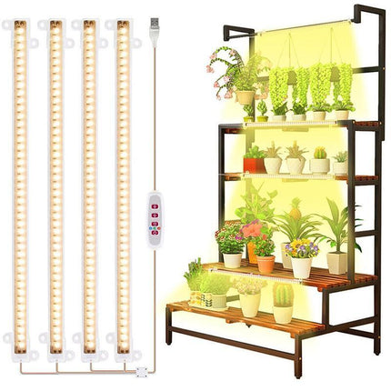 LED Grow Light Tube Strip Full Spectrum Lamp For Indoor Plant Flower Veg Growing - Aimall