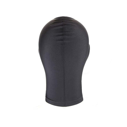 Black Face Mask Blindfold Head Mask Open Eye Mouth Adult Cosplay Gimp Mask - Aimall