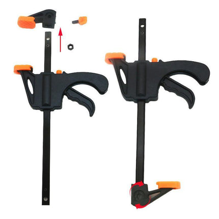 Quick Woodworking Clip Bar Clamp F-tyle Grip Quick Ratchet Release Squeeze Tools - Aimall