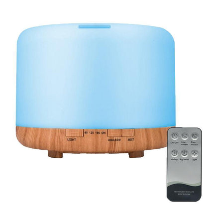 500ML Aroma Aromatherapy Diffuser LED Oil Ultrasonic Air Humidifier Purifier - Aimall